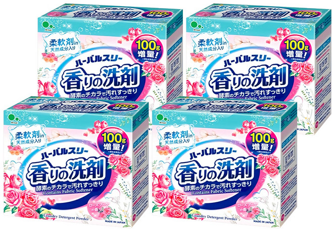 Mitsuei 酵素洗衣粉 玫瑰花香, 900g, 4盒