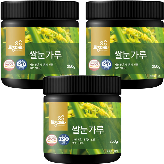 토종마을 쌀눈가루, 3개, 250g