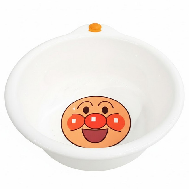 BANDAI ANPANMAN 麵包超人 小臉盆 23.5cm, 白色, 1個