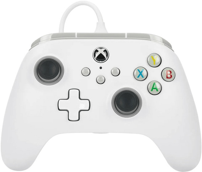 PowerA XBOX 有線遊戲手把 白色, 1519365-02, 1個