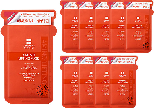 리더스 메디유 아미노 리프팅 마스크팩, 1개입, 10개