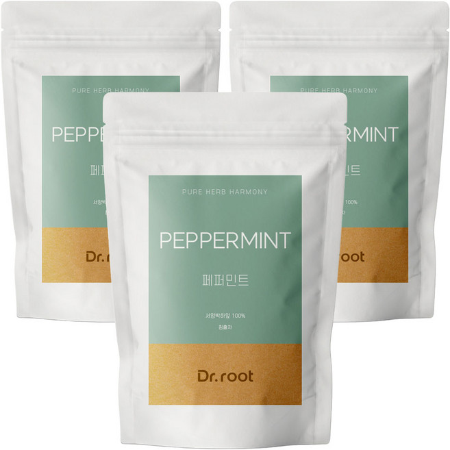 닥터루트 페퍼민트 삼각티백, 1.2g, 25개입, 3개