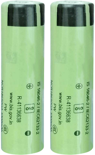 Panasonic 可充式鋰單電池 18650GA, 2組, 1顆