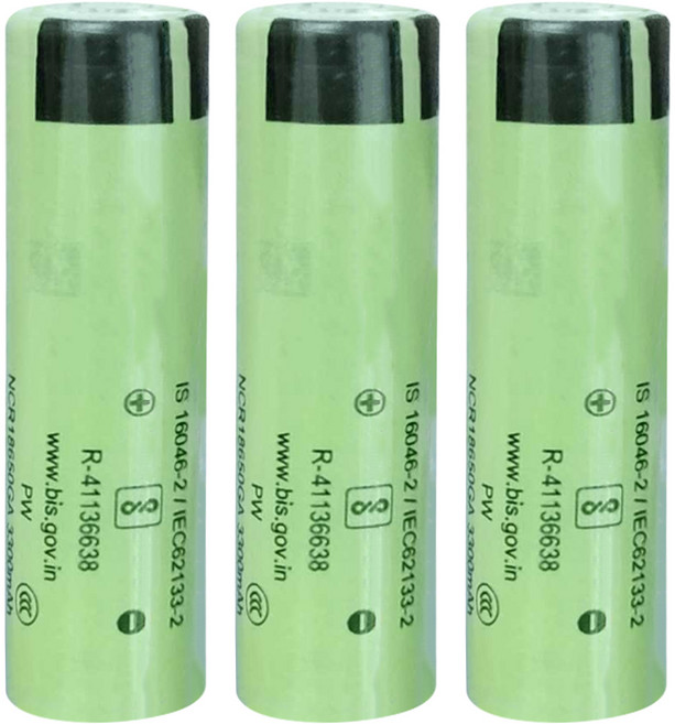Panasonic 可充式鋰單電池 18650GA, 3組, 1顆