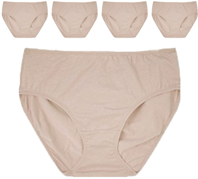 Muttimama 女款棉質彈力內褲 5件組, 皮膚