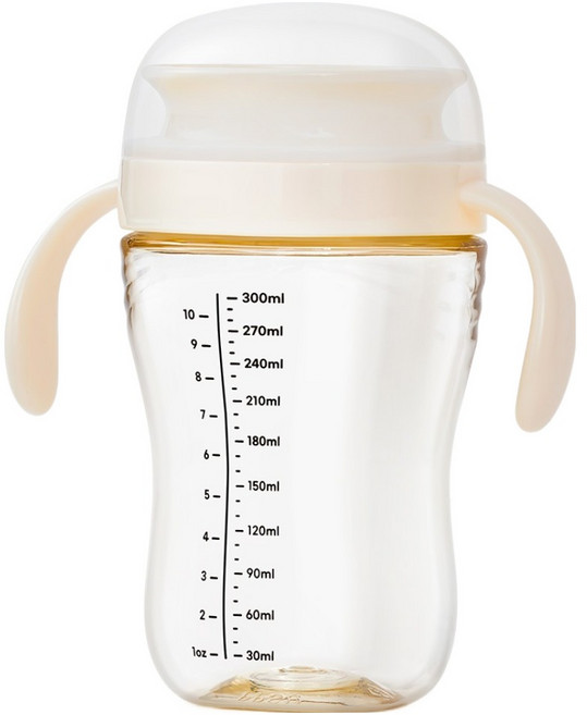 아띠래빗 유아용 흘림방지 360도 자기주도컵, 300ml, 1개, 화이트