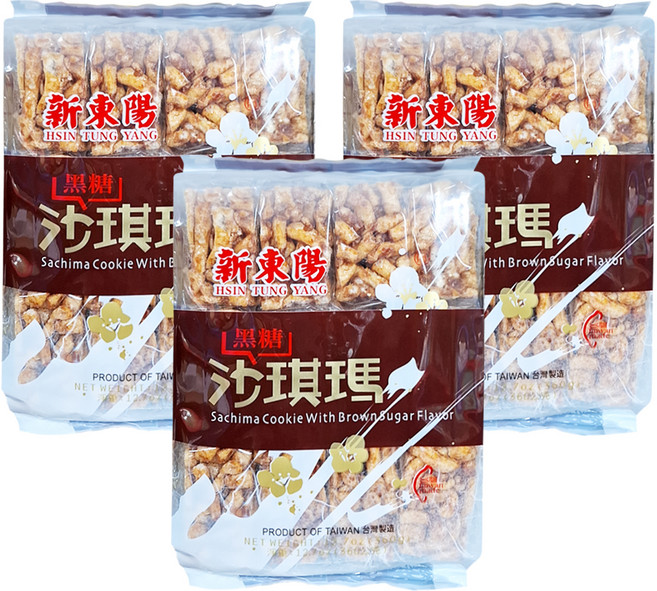 新東陽 黑糖沙琪瑪 12個, 360g, 3袋