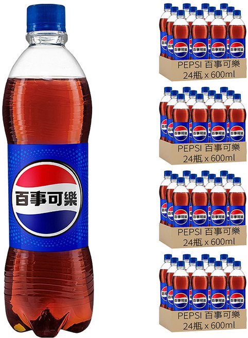 PEPSI 百事可樂, 600ml, 96瓶