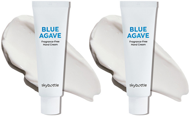 스카이보틀 블루아가베 핸드크림 무향, 2개, 50ml