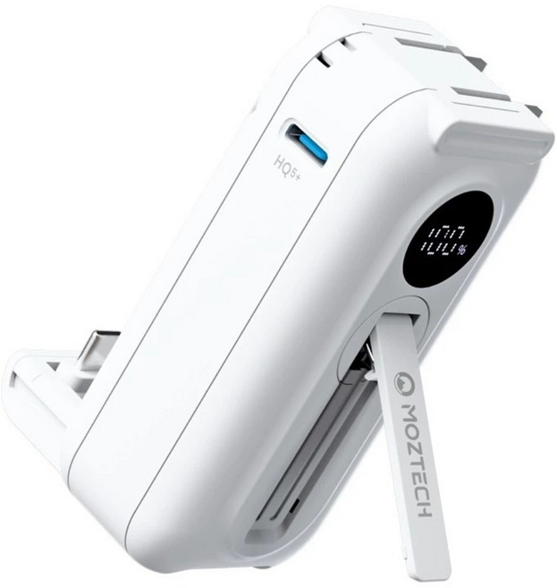 MOZTECH 太空艙行動電源 5000mAh Type-C, MOA16TW, 冰河白