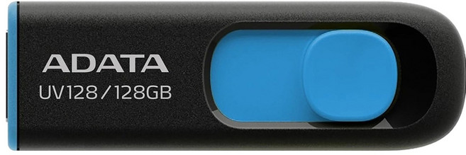 ADATA 威剛 隨身碟 UV128 藍色, 128GB, 1個