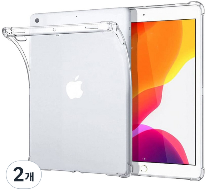 아이몰 슬림핏 범퍼 클리어 태블릿PC 케이스, 투명, 2개