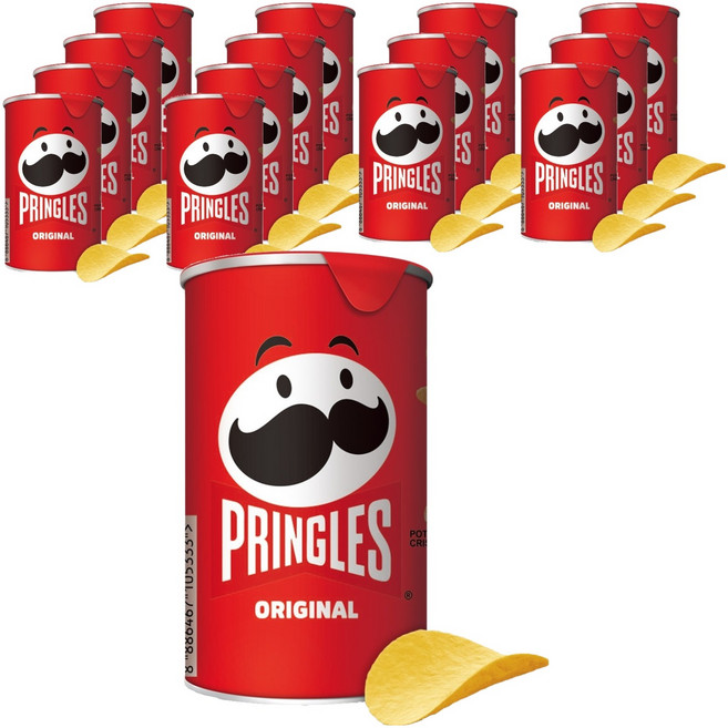 PRINGLES 品客 原味, 53g, 15個