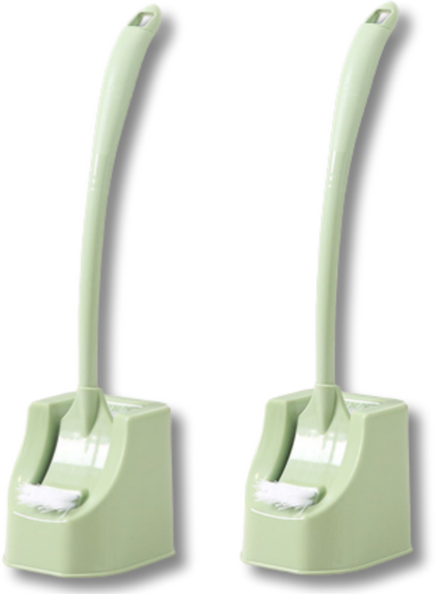 데일리픽 화장실 변기솔 욕실 청소솔 브러쉬, 그린, 2개