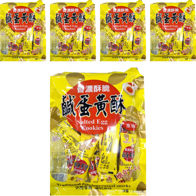 Chiao-E 巧益 原味鹹蛋黃酥, 210g, 5袋
