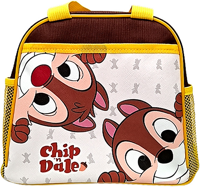 CHIP 'N' DALE 奇奇蒂蒂 單層便當袋, 1個, 咖啡色