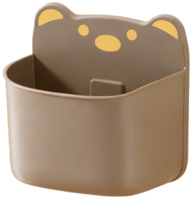 벨로나이트 곰돌이 모양 거실 부엌 화장실 멀티선반 수납함, 브라운곰, 1개