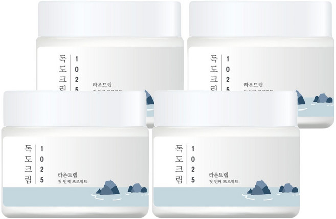 라운드랩 1025 독도 크림, 80ml, 4개