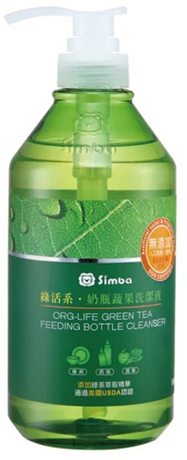 Simba 小獅王辛巴 綠活系奶瓶蔬果洗潔液, 800ml, 1瓶