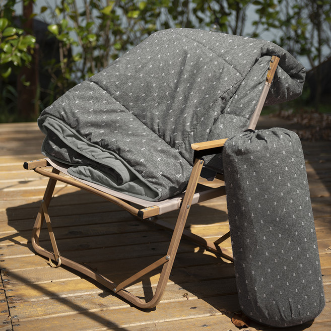 코멧 아웃도어 캠핑 구름이불 싱글, 내추럴 그레이, 1개