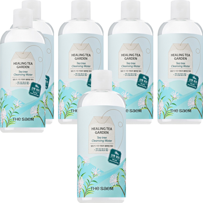 더샘 힐링 티 가든 티트리 클렌징 워터, 500ml, 6개