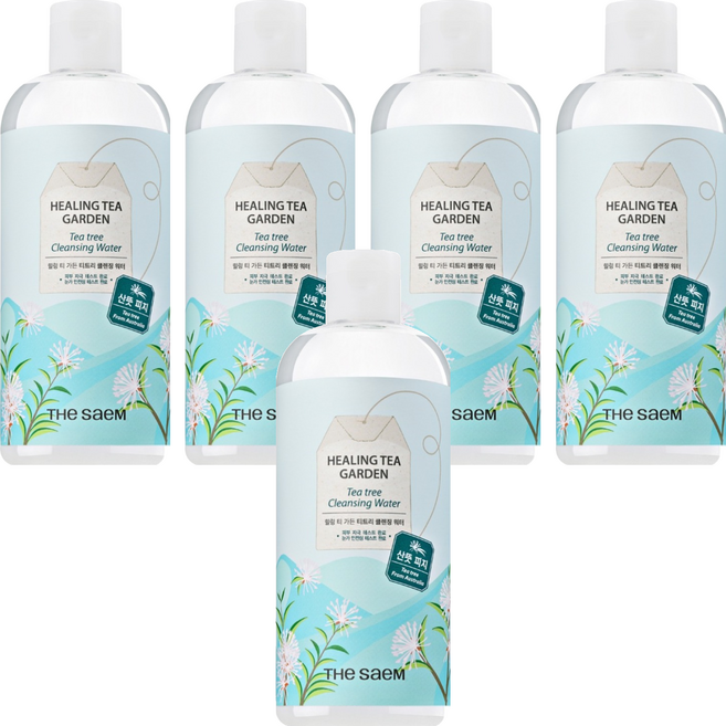 더샘 힐링 티 가든 티트리 클렌징 워터, 500ml, 5개