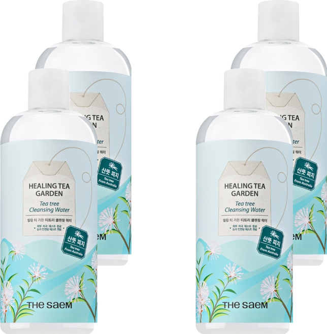 더샘 힐링 티 가든 티트리 클렌징 워터, 500ml, 4개