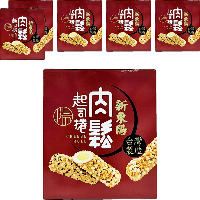新東陽 肉鬆綜合起司捲 芝麻口味4入 + 杏仁口味4入, 120g, 6盒