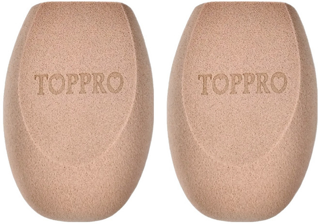 TOPPRO LADY'S 超彈力3D美妝蛋, 玫瑰奶茶, 2個