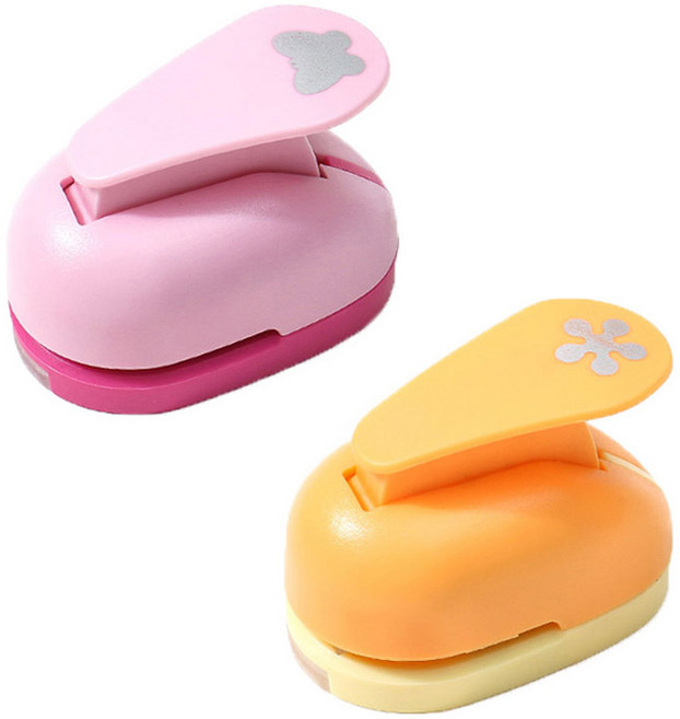 알로데 블리스 모양 펀치 2종 세트, 1세트, 3번(나비, 풍차꽃)