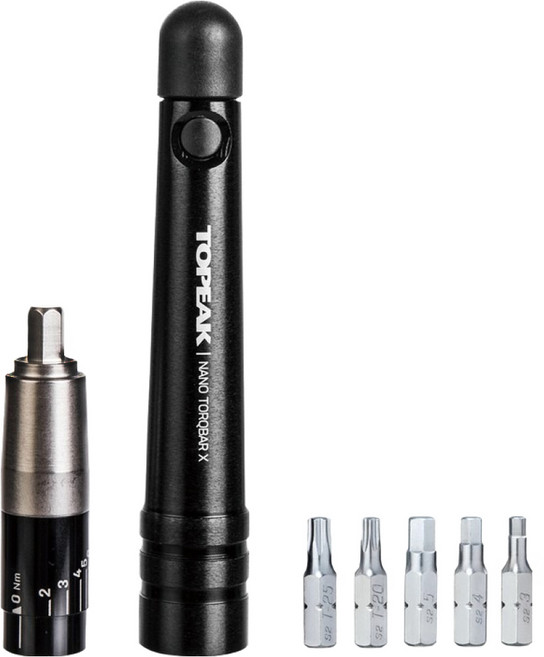 TOPEAK NANO TORQBAR X 迷你扭力扳手組 2-6Nm, 迷你扭力扳手, 1組