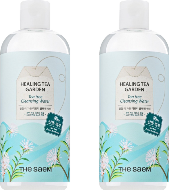 더샘 힐링 티 가든 티트리 클렌징 워터, 500ml, 2개