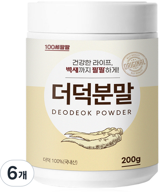 백세팔팔 더덕분말, 200g, 6개