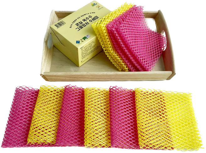 콘실 식기세척용 수세미 사각1겹, 12개, 1개