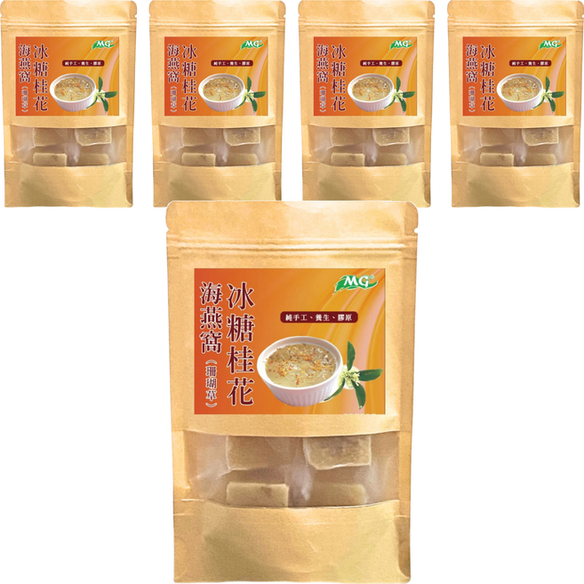 茂格生機 冰糖桂花珊瑚草 海燕窩, 46g, 6入, 5包