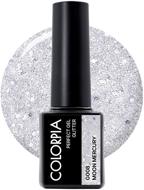 칼라피아 원스텝 글리터 젤네일, G008 문머큐리, 6g, 1개