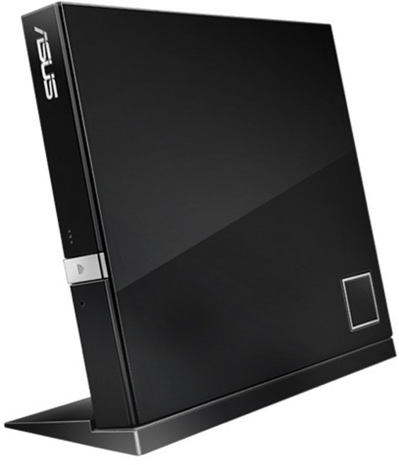 ASUS 華碩 超靜音系列 超薄外接式燒錄機 157 x 140 x 18.5mm BLACK 285g, SBC-06D2X-U, 1個