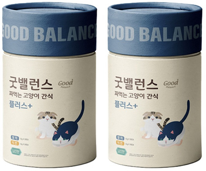 굿밸런스 고양이 짜먹는 간식 플러스, 참치 + 치킨, 12g, 120개