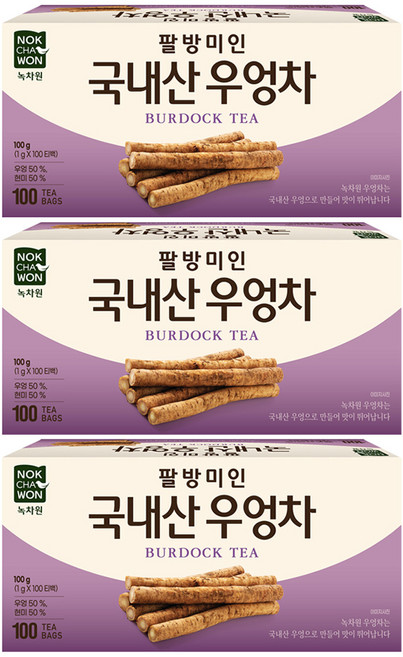 녹차원 팔방미인 우엉차, 1g, 100개입, 3개