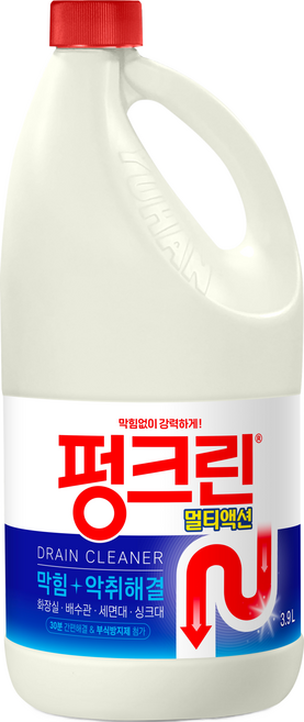 펑크린 멀티액션 배수구세정제, 3.9L, 1개