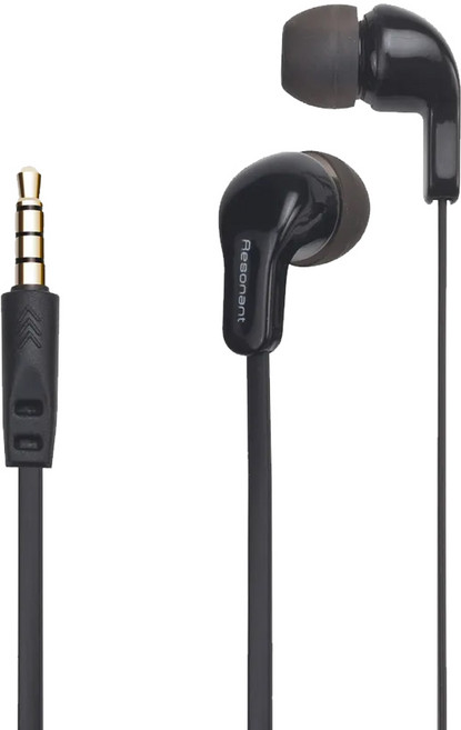 E-books 經典款音控接聽入耳式耳機, S76, 黑色