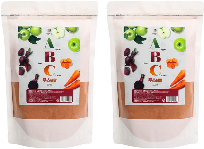 건강중심 abc주스분말, 2개, 500g