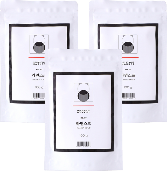 딜리셔스마켓 라면스프, 100g, 3개