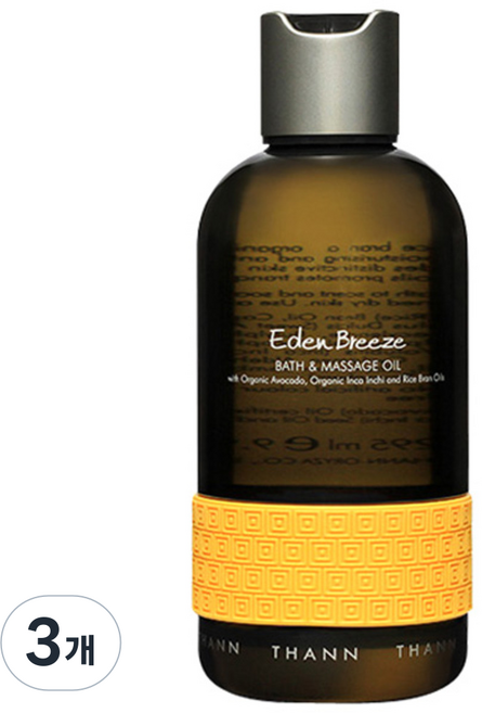 THANN 에덴브리즈 배스 & 마사지 오일, 295ml, 3개