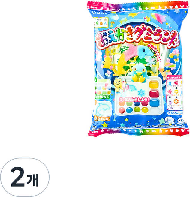 크라시에 오에가키 구미랜드 젤리만들기, 27g, 2개