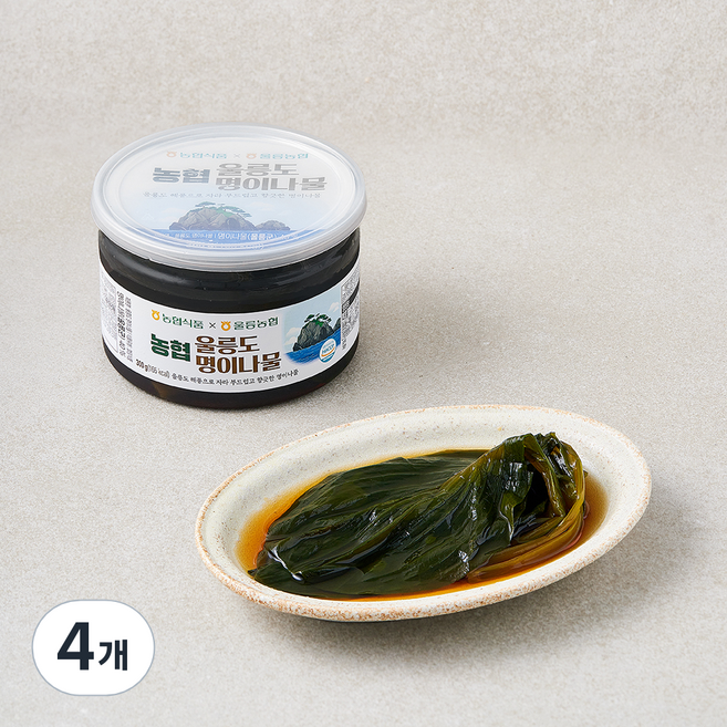 농협식품 울릉도 명이나물, 300g, 4개