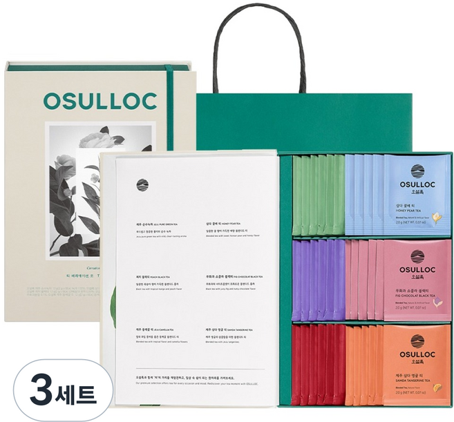 오설록 티 베리에이션 오 티백 차 세트, 차 6종 x 6p, 3세트