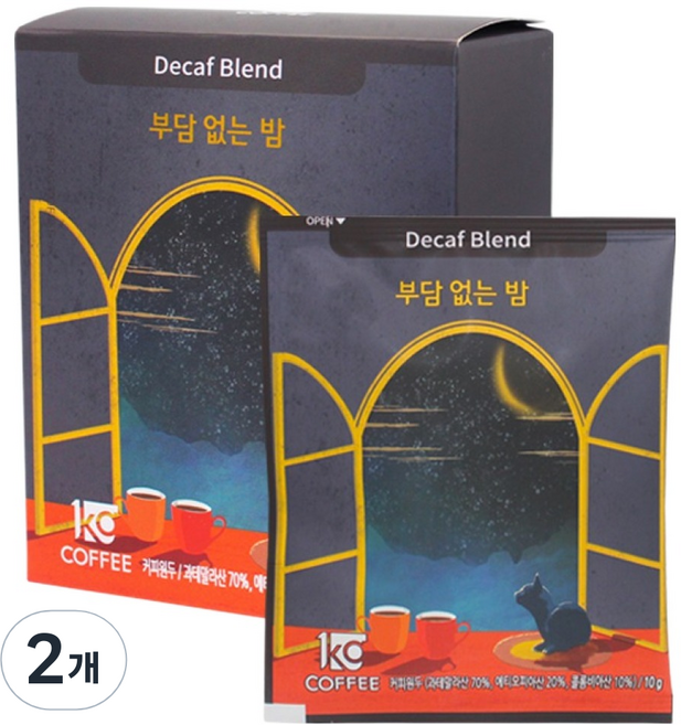 일킬로커피 부담 없는 밤 드립백 커피, 10g, 5개입, 2개