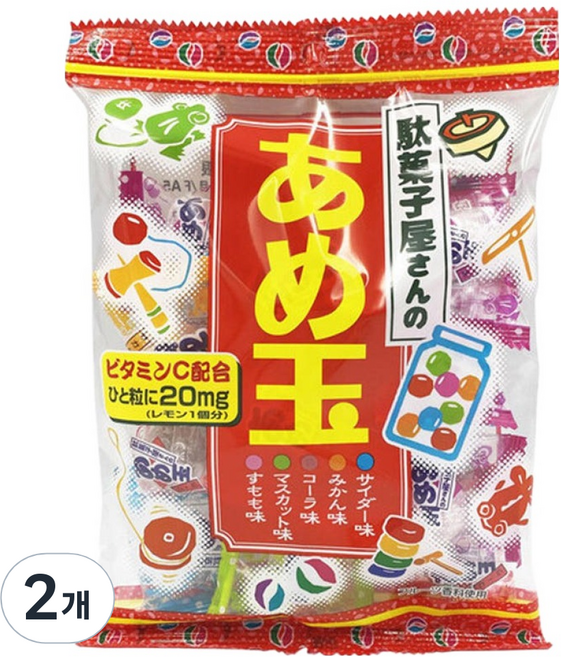 리본 다섯가지맛 알사탕, 128g, 2개