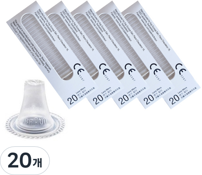 BRAUN 귀체온계용 렌즈필터 20p, 20개